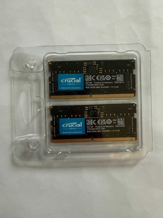 KIT Memorie Laptop Crucial DDR5-4800MHz 16GB(2x8GB)!SIGILAT + Garantie