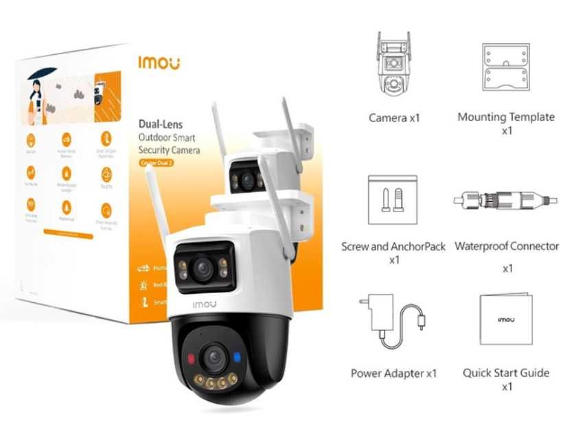IP-видеокамера IMOU 10MP Cruiser Dual (IPC-S7XEP-10M0WED)