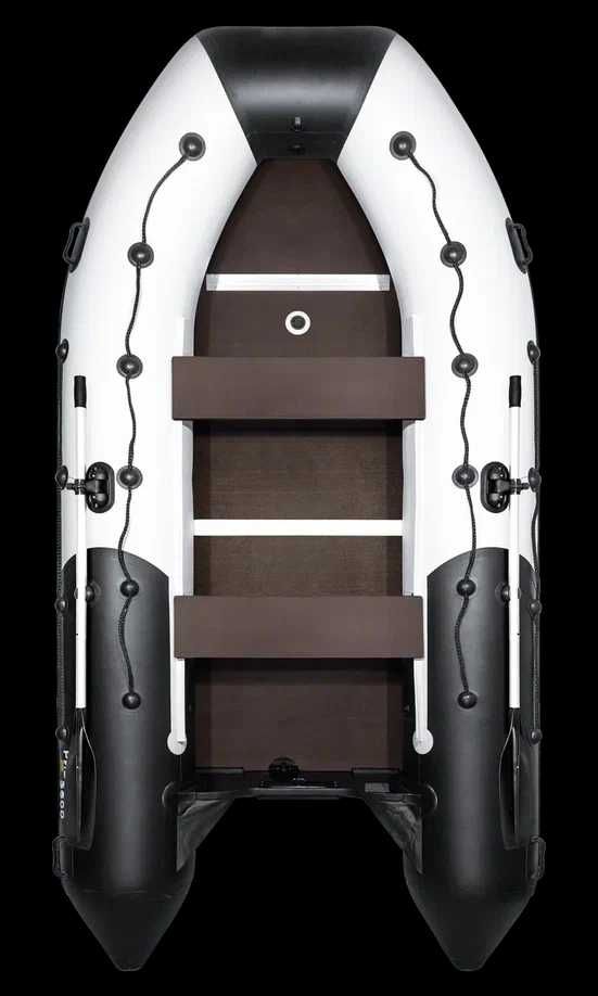 Лодка Ривьера Максима 3600 СК комби светло-серый/черный