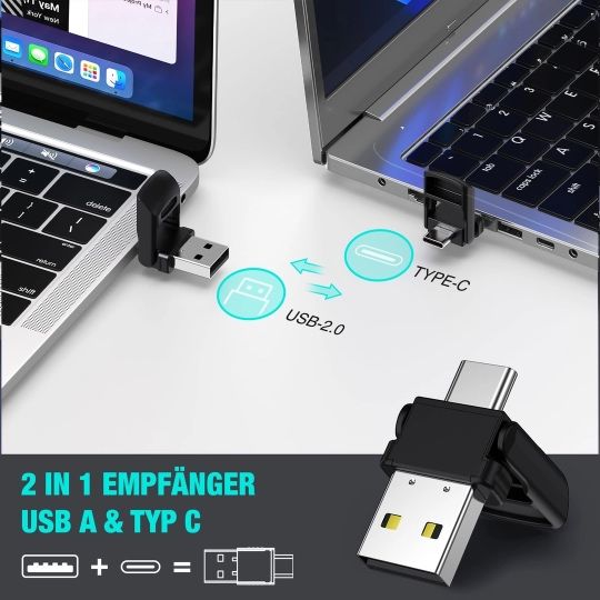 Pointer USB C reîncărcabil, wireless 2.4 GHz