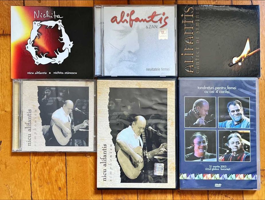Set 7 CD Alifantis: Nichita, Neuitatele Femei, M. Popescu, Simphonicu