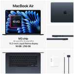 MacBook Air M3  16/256GB  15-inch Midnight