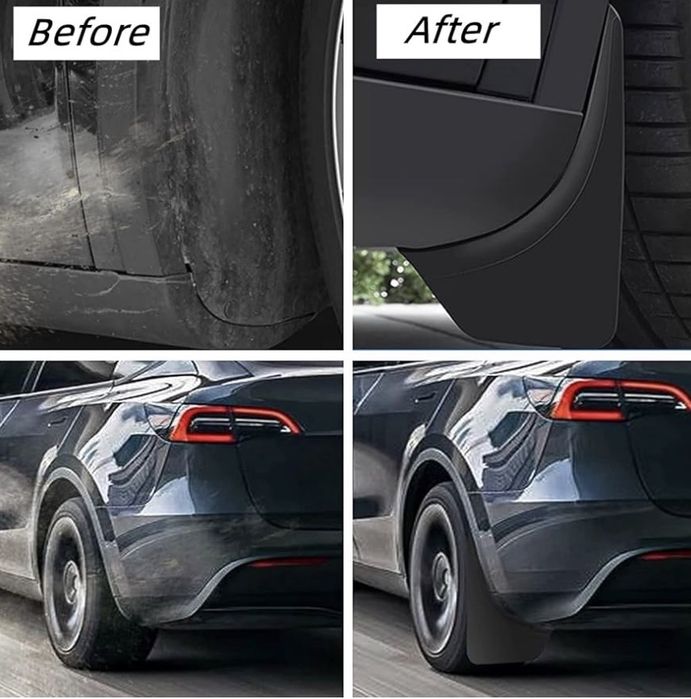 Set de 4 apărătoare de noroi pentru Model Y