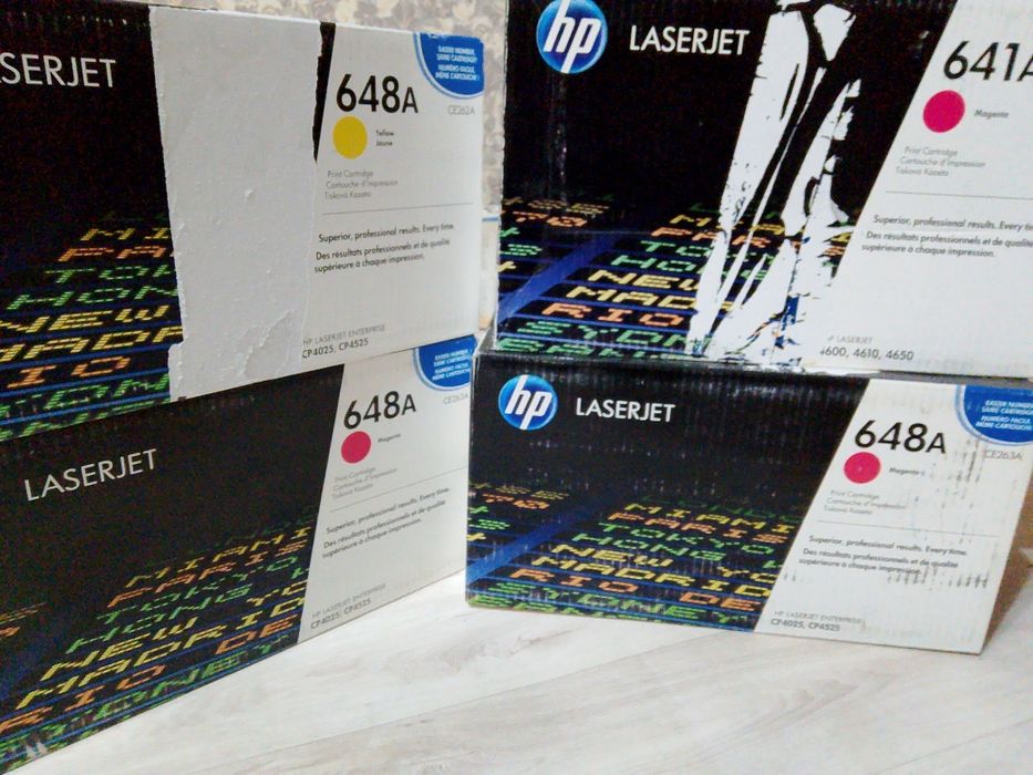 Новве картриджы для принтера от Hp