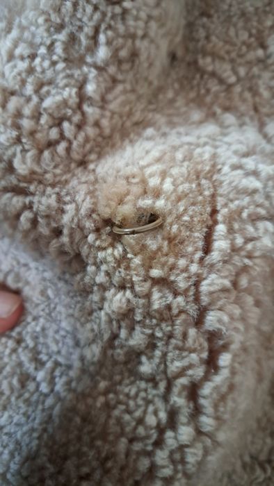 Blană naturală/ Teddy Coat de blană naturală