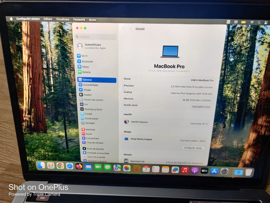 Laptop Apple MacBook Pro 13inchi 2019 - model A1989