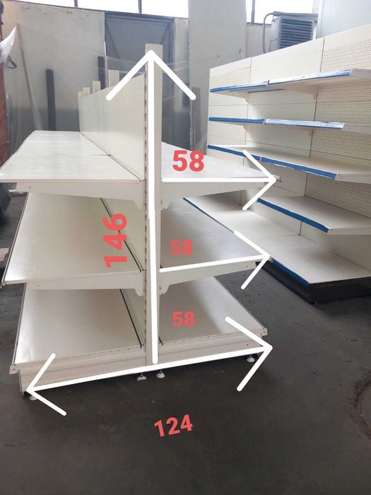 Немски модулни стелажи за магазин Tegometall, много здрави