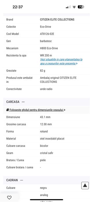 Citizen eco drive radio controled