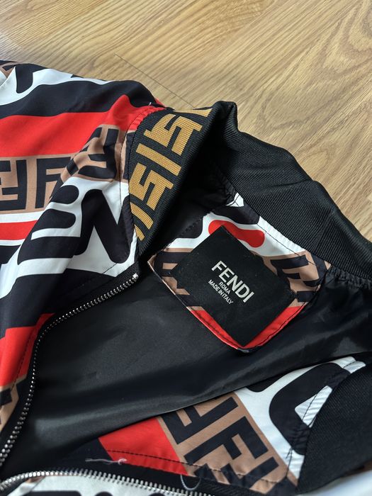 Мъжко есенно яке Fendi x Fila колаборация размер М