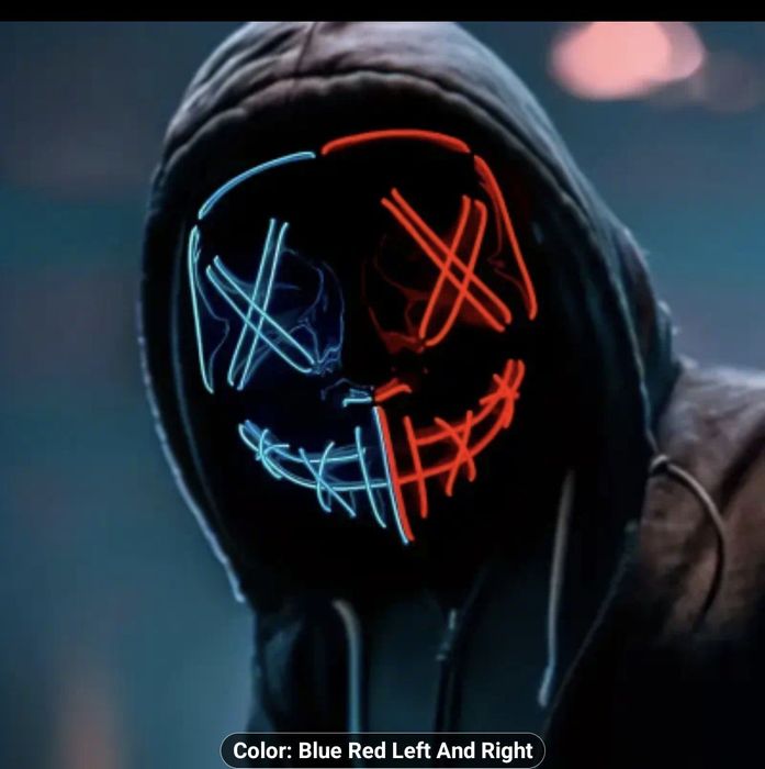 Mască Halloween Glow Led