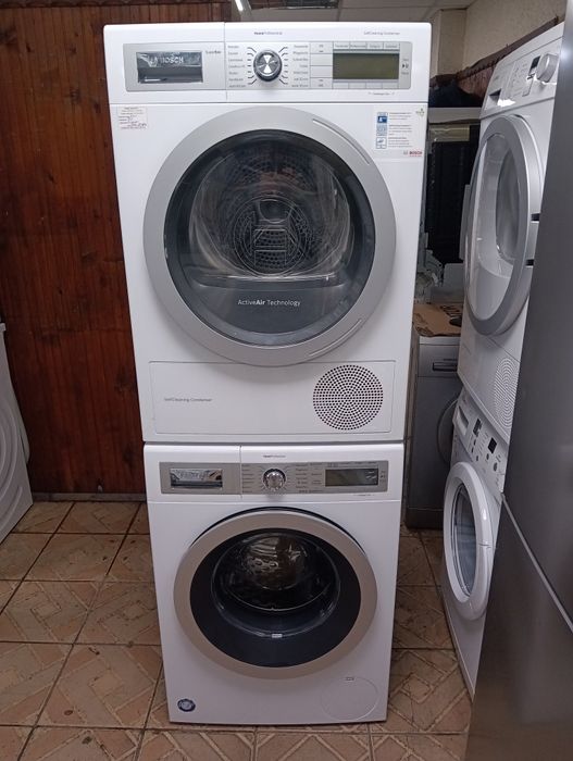Комплект пералня и сушилня с термопомпа Бош Bosch Home Professional