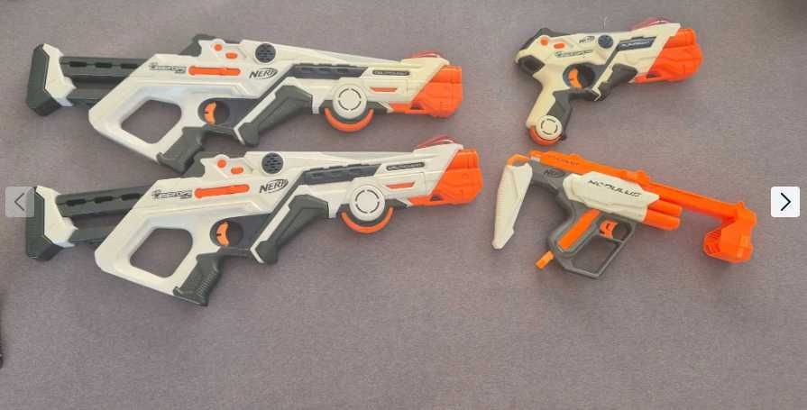 3 Nerf LaserOps Pro + 1 Nerf Modulus