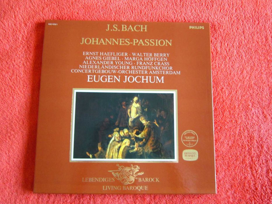 rar Eugen Jochum Bach Patimile după Ioan box 3xLP ,impecabil Germany