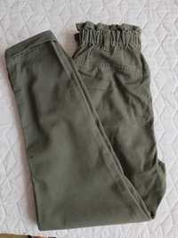 Дамски зелен свободен панталон