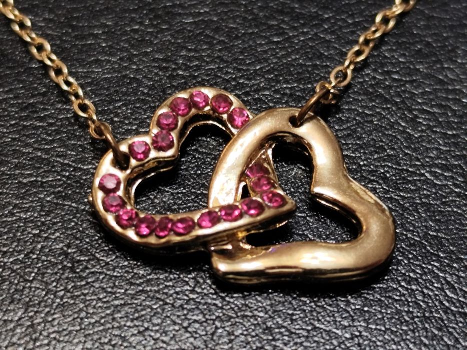Колие SWAROVSKI / Сребро / Злато / Сърце