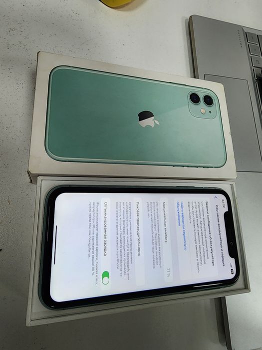 Iphone 11 Green LL/A 128GB Tinuu Karobka Dak bor bat 71%