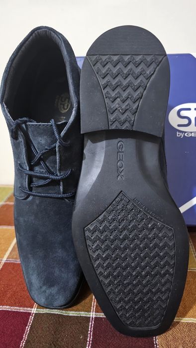 Ghete Geox piele întoarsă albastru mărimea 44