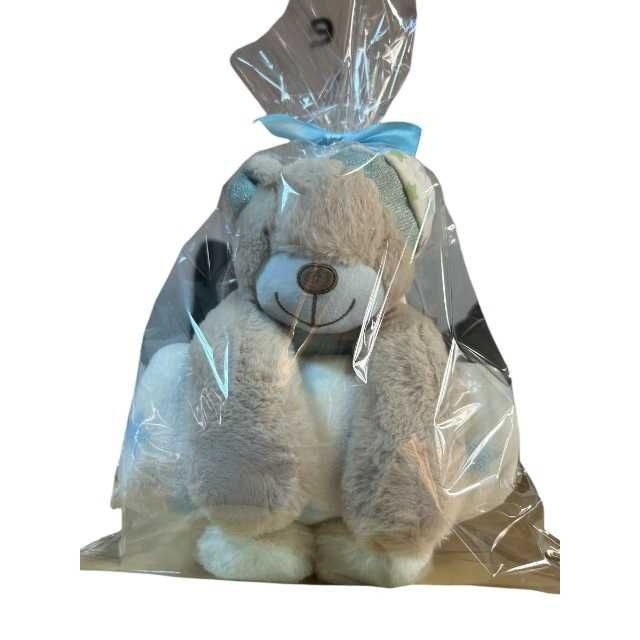 Jucarie Plus Atasament cu paturica 90x75 cm, Iepuras /Ursulet