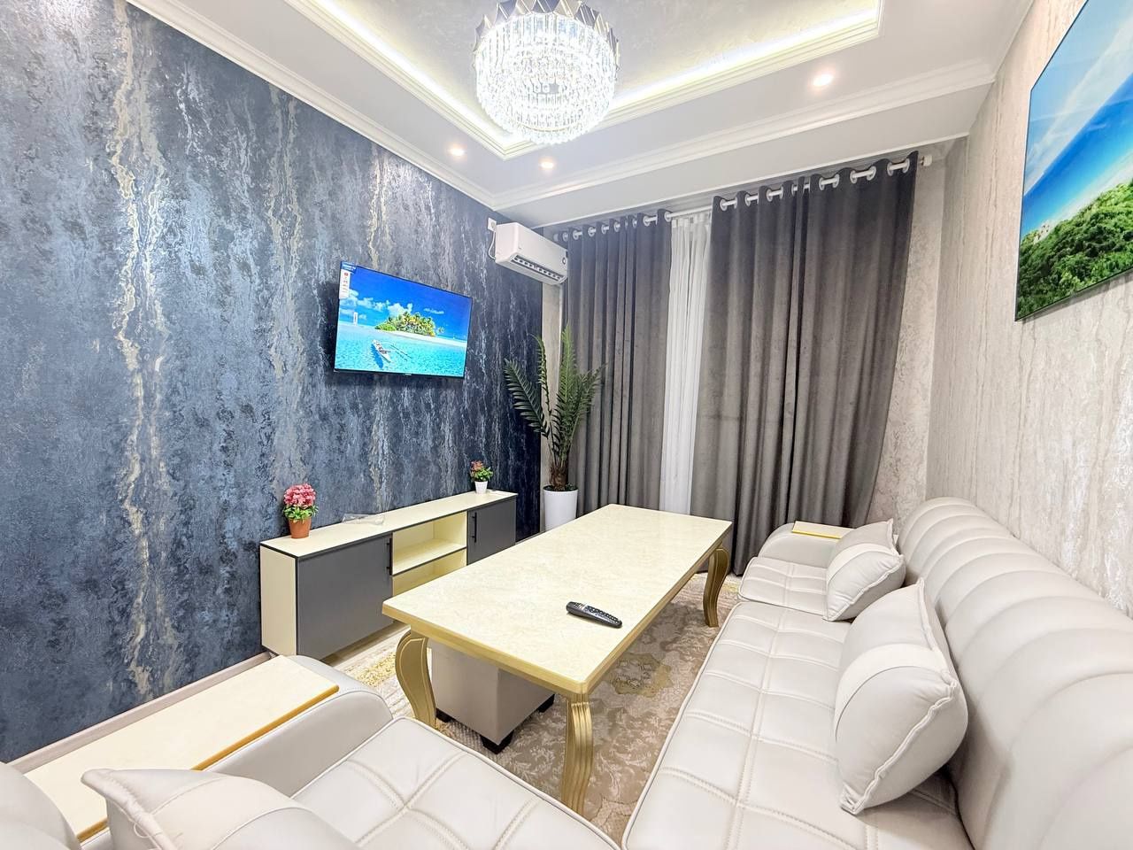 .Новостройка 2комнатная 65.000$ 44м2 евроремонт мебельтехника 13кварта