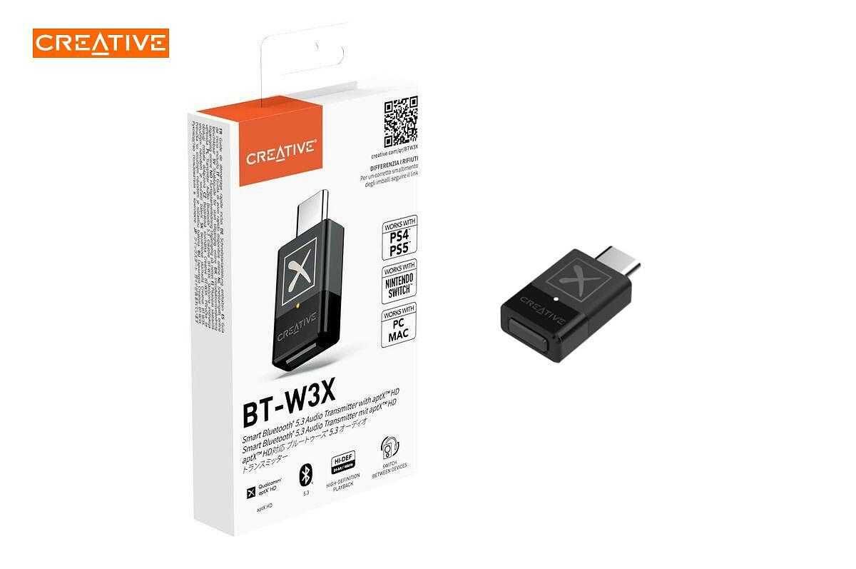 Creative BT-W3X Aудио трансмитер USB-C Bluetooth 5.3