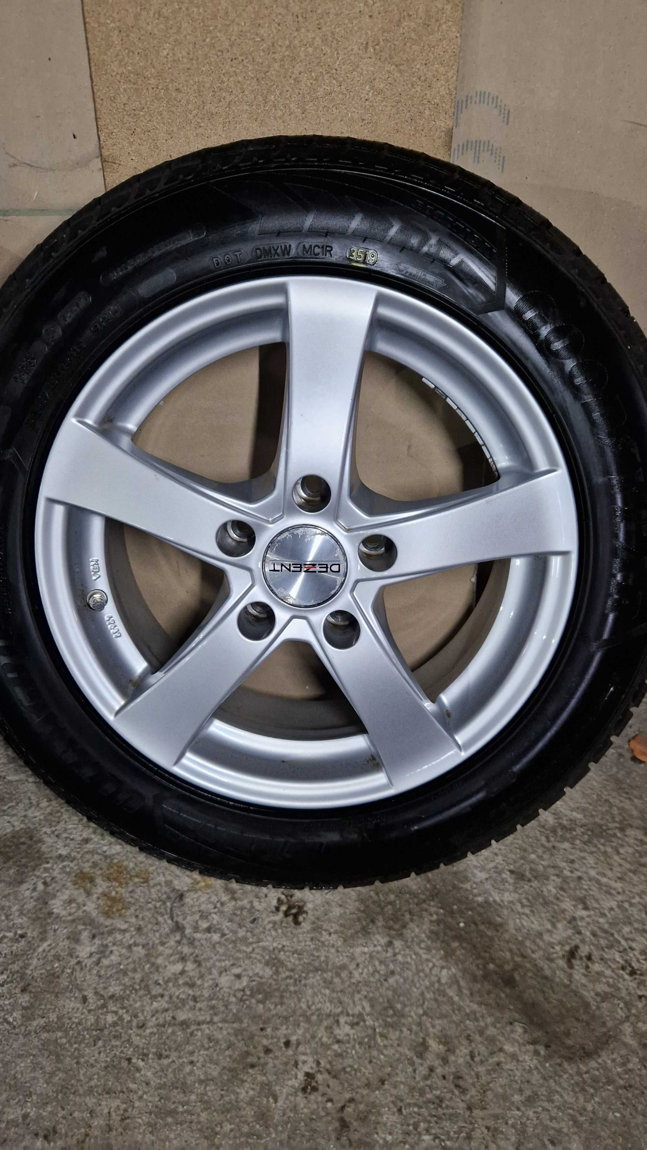 BMW E60 джанти със зимни гуми 205/60/16 7J ET35 5×120 ЦО70 + СЕНЗОРИ