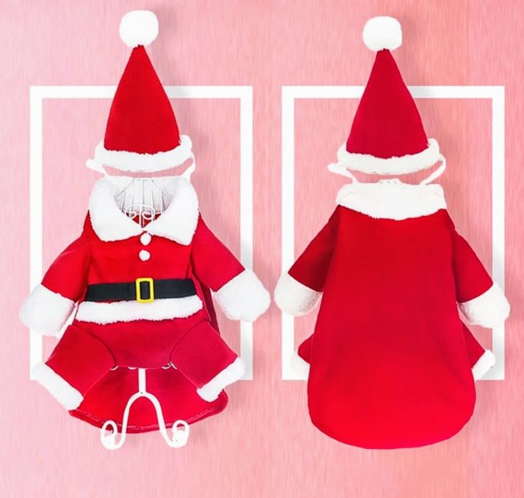 Costumaș Moș Crăciun pentru căței sau pisici