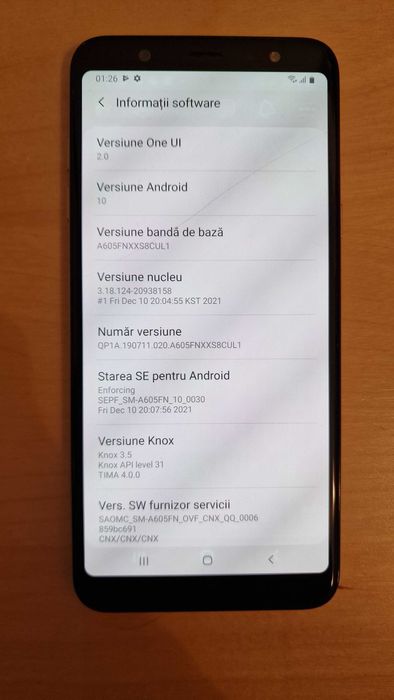 Telefon mobil smartphone Samsung Galaxy A6+ Plus Dual SIM