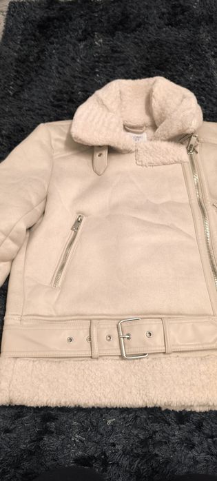 Зимно яке от изкуствена кожа Stradivarius