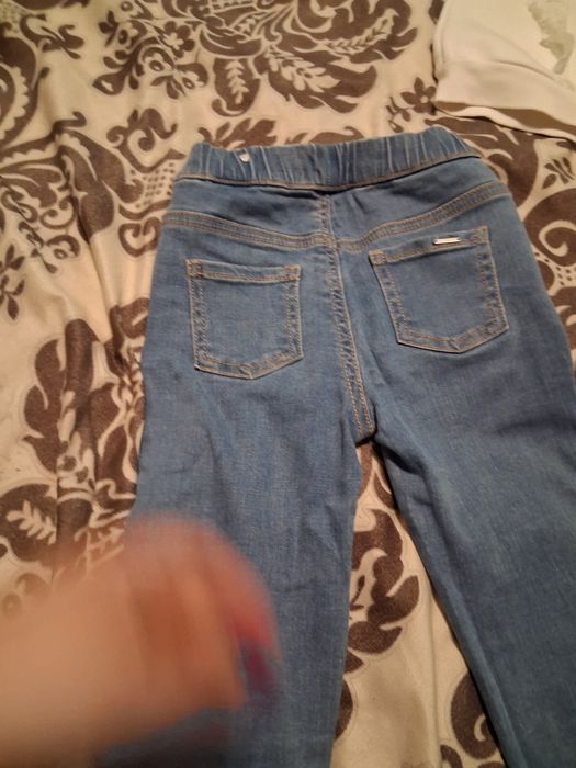 Blugi si bluzita MANGO fetite 2-3 ani