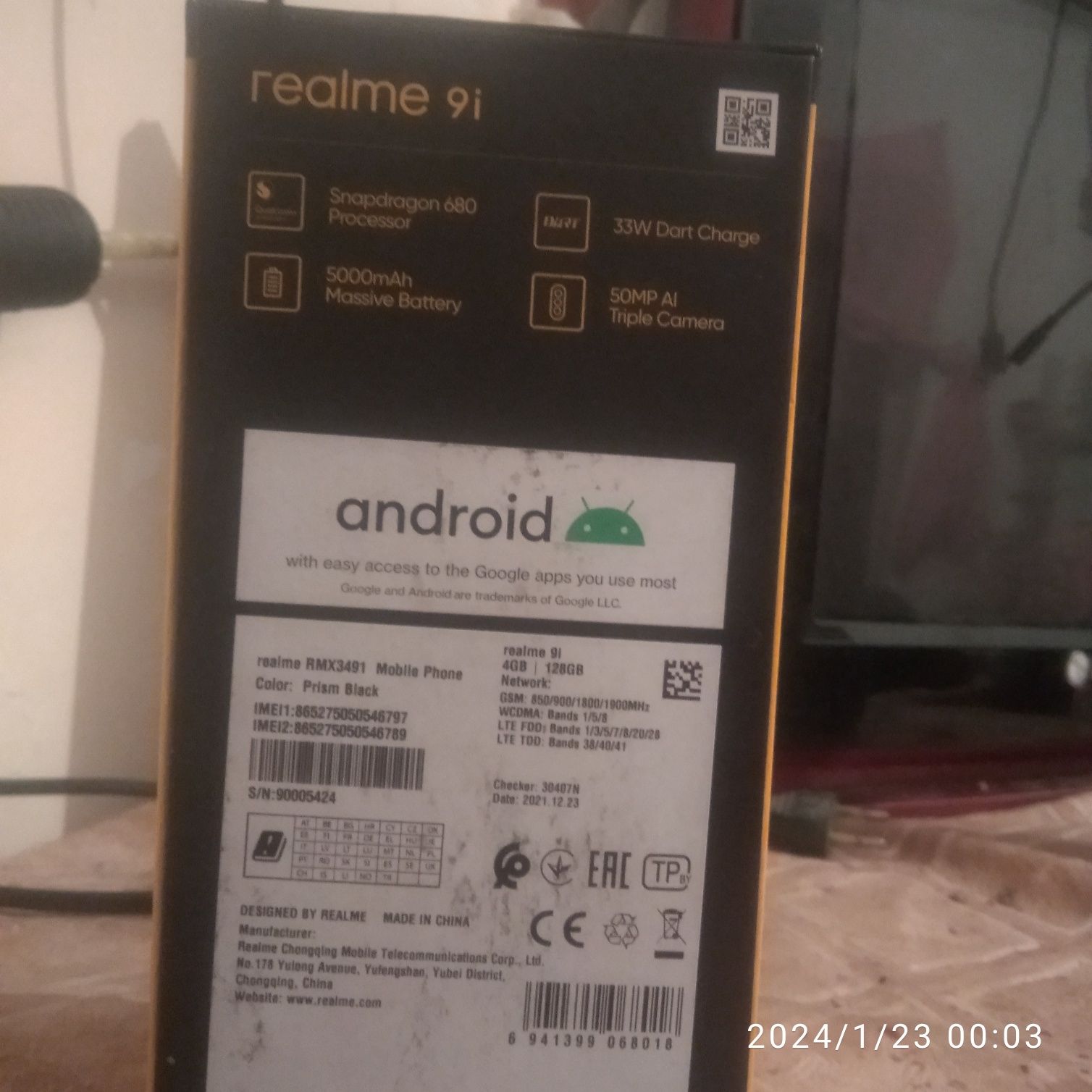 Realmi 9i 128GB pachka