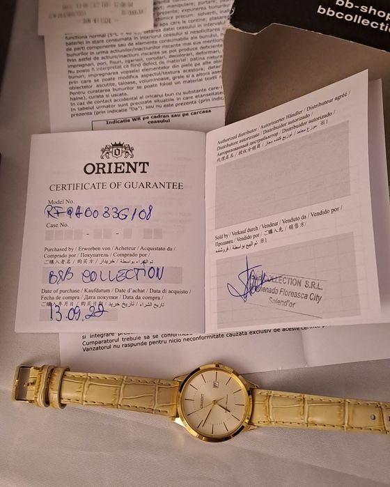 Ceas nou dama Orient Contemporary Quartz RF-QA0003G