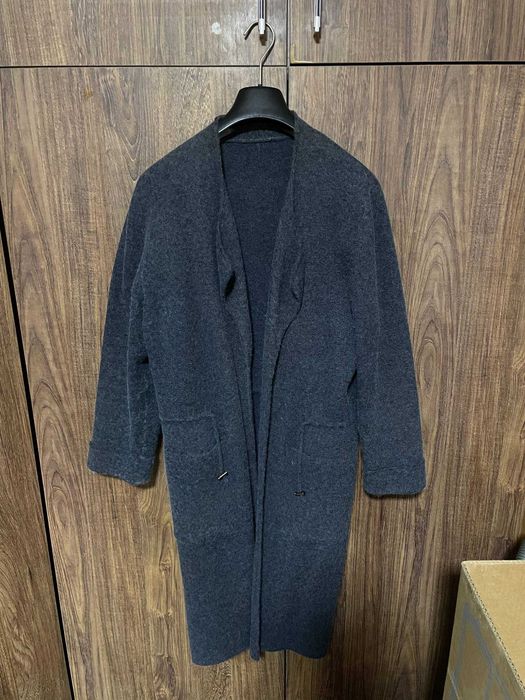 Теплое пальто-кардиган