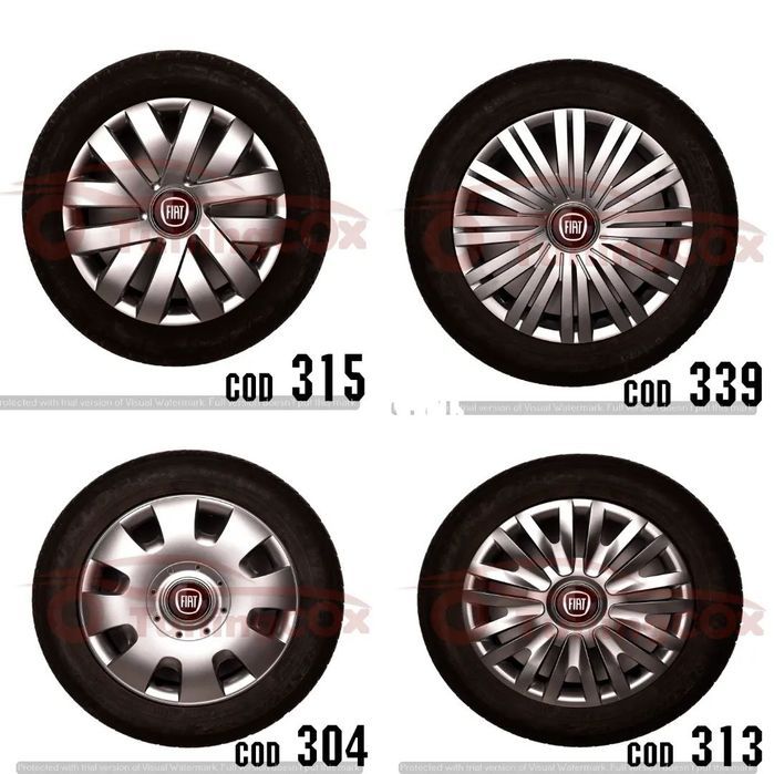 capace roti fiat r15 la set de 4 buc,capace janta aliaj