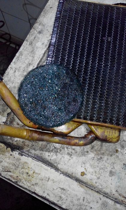 Ремонт радиатора.  Чистка печек.