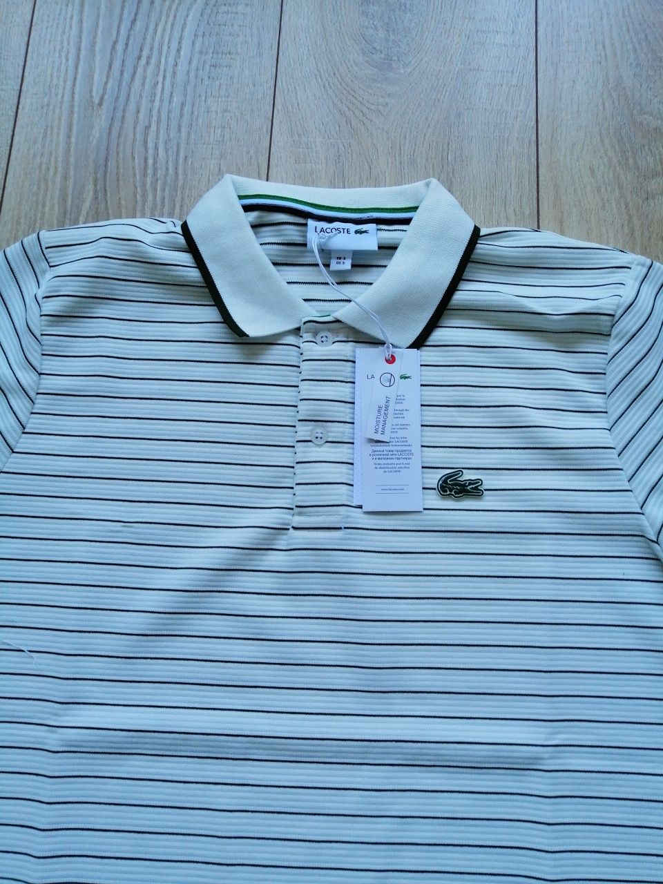 LACOSTE мъжка тениска в бял цвят S M L XL XXL