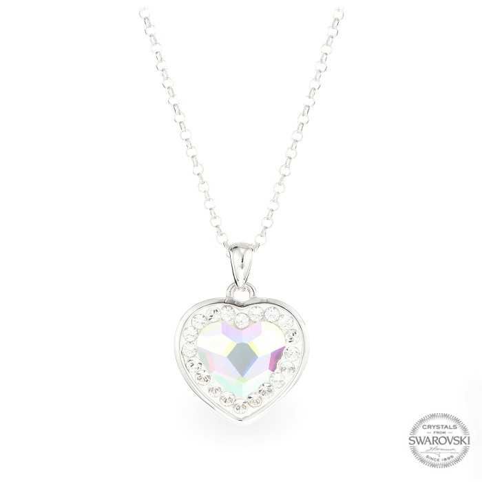 Сребърно Дамско Колие с Кристали Сваровски/Swarovski