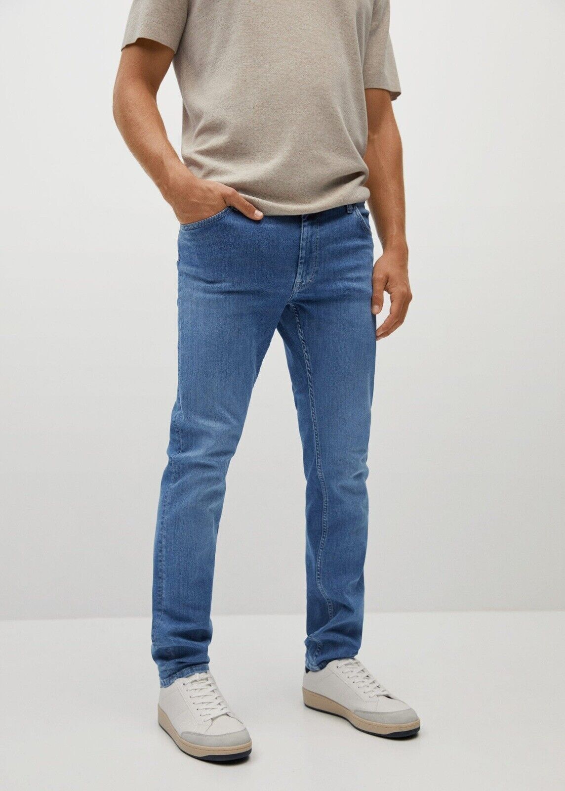 Bershka MAN Blue BASIC Slim fit JEANS Five Pockets