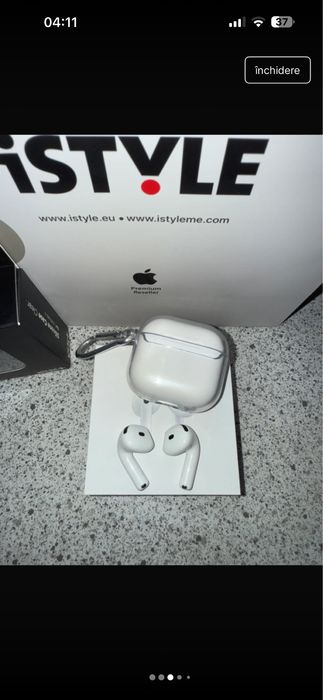 AirPods 4  fără ANC ca noi, cumpărate de la iSTYLE + husă cadou