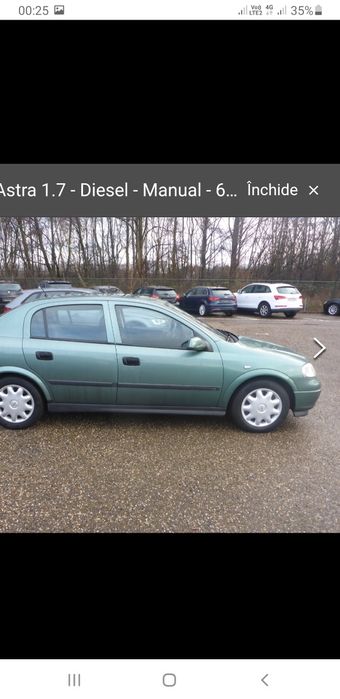Vând Opel Astra G, 1,7 DTI puțin rulată, cu motorul acela fiabil Isuzu