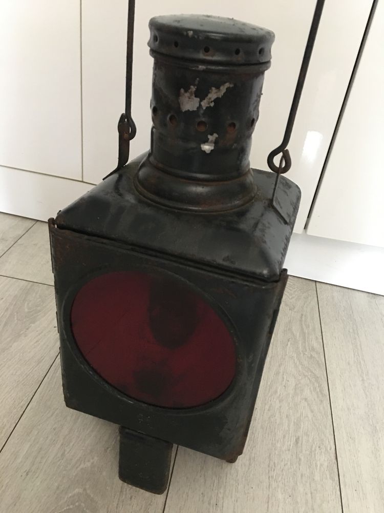Vintage felinar lampa tren