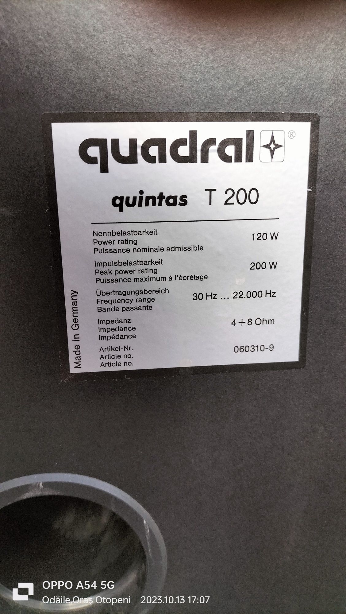 Boxe Quadral SX-1550