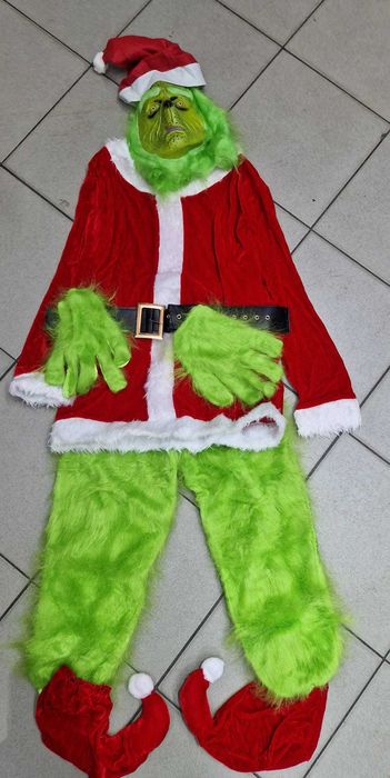 Grinch costum ADULTI masca mos craciun (spiridus craciunita spiridusa