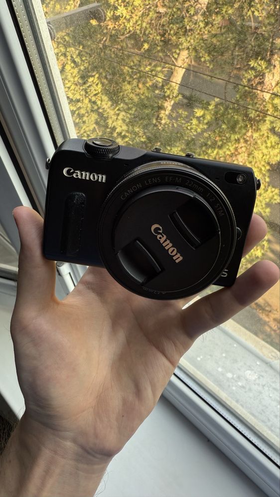 Canon eos m2, объектив ef m f22, объектив 18-55 mm komplekt