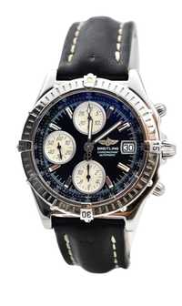 Breitling Blackbird Chronomat 40mm Steel Black Dial Ref: A13350