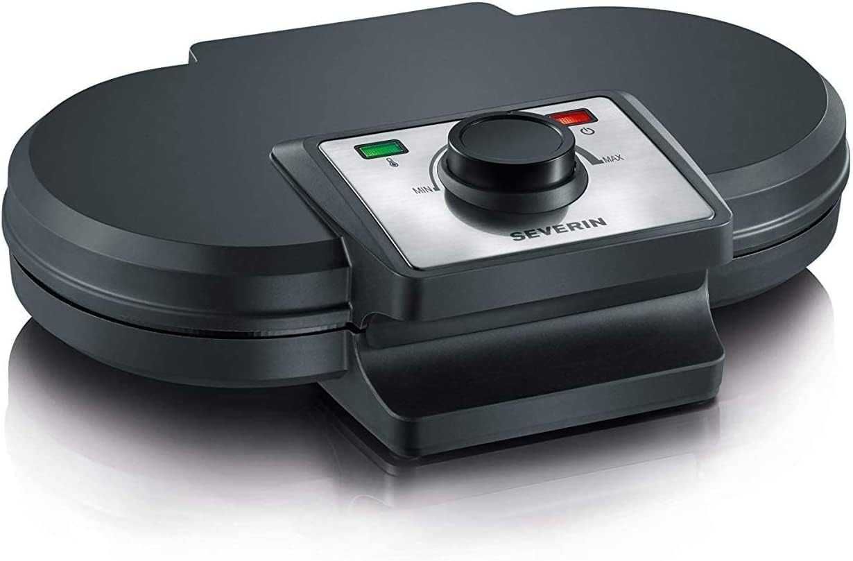 SEVERIN WA 2106 Двоен гофретник, 1200 W, Двойна гофретна чиния, Черен