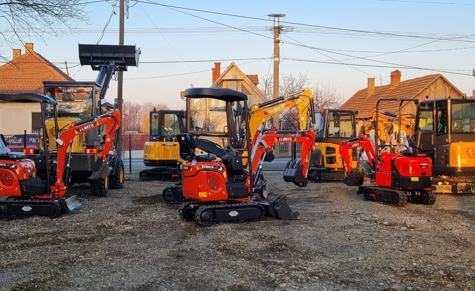 Miniexcavator Lubeck Ex-111 Buffalo NOU Garanție 2 ani