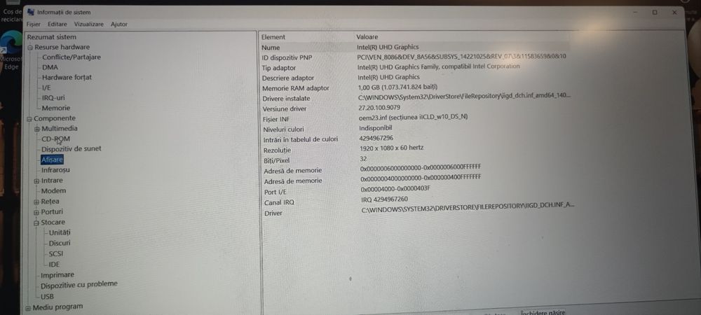 Laptop Acer 3 A315-procesor Intel I3-256 gb-8 GB ram