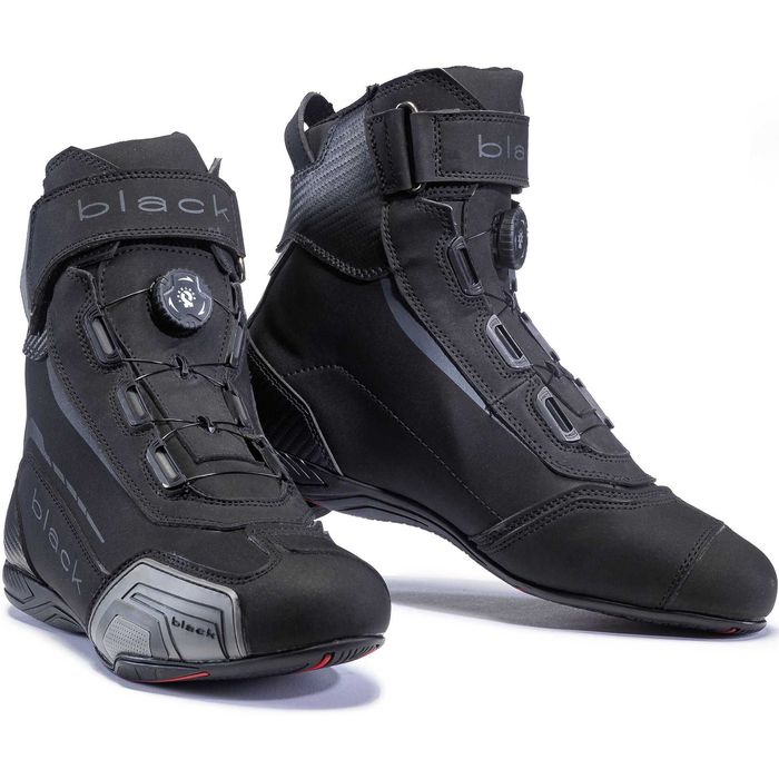 Ghete moto cu protectii NOI Black Firefly Gunmetal marimi 41 la 45