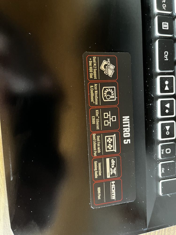 Геймърски лаптоп Acer Nitro 5 RTX 3070, Ryzen 5 5600H, 144Hz/17.3fhd