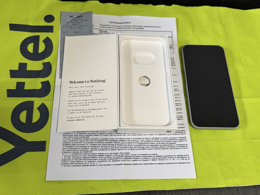 КАТО НОВ 256GB Nothing Phone 2A Plus 5G Гаранция Yettel 2028 Grey